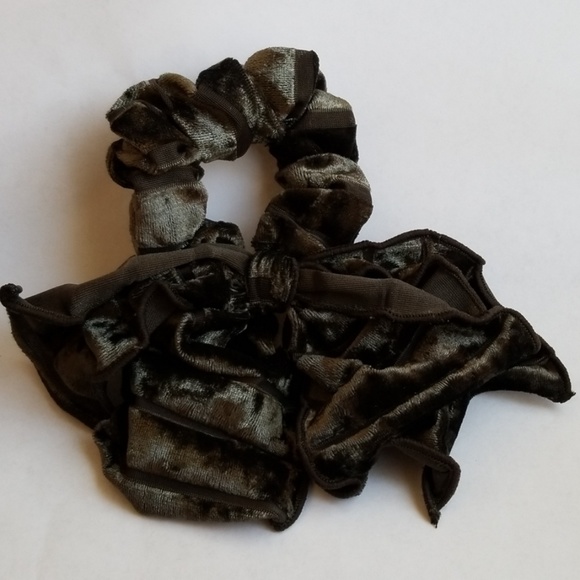Anthropologie Burnout Velvet Bow Ponytall Holder - Picture 2 of 5